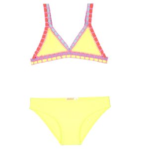 Billieblush Girls Bright Neon Yellow Crochet Bikini