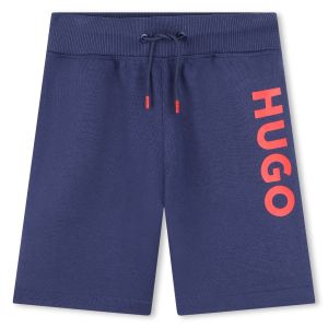 HUGO Boys Deep Blue  Cotton Jersey Shorts