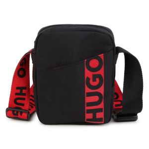 HUGO Black &amp; Red Messenger Bag 