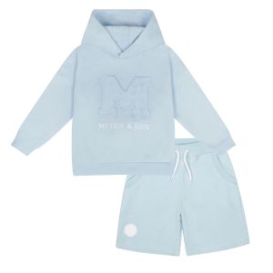 Mitch &amp; Son &#039;Tommy&#039; Pale Blue Hooded Sweatshirt And Short Set