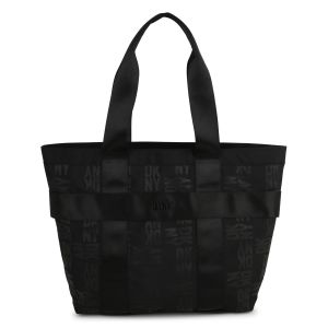 DKNY Girls SSBlack Tonal Logo  Tote Bag