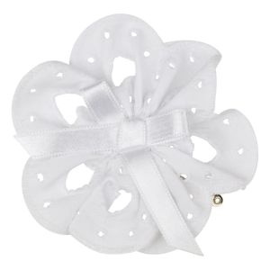 Little A &#039;Joules&#039; White Broderie Anglaise Hair Clip