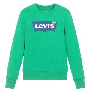 Levi&#039;s Boys Bright Green Cotton Sweatshirt