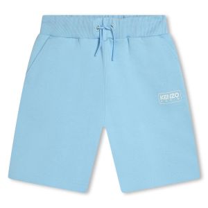 KENZO Boys Pale Blue SS2024 Cotton Bermuda Shorts