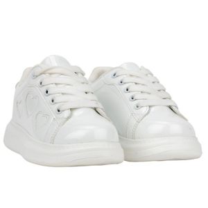 A Dee Girls &#039;Queeny&#039; White Chunky Trainers