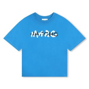 MARC JACOBS Boys Bright Blue Organic Cotton T-Shirt