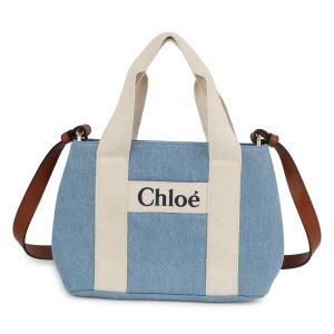 Chloé Girls Denim Blue SS24 Shoulder Bag
