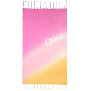 Chloé Girls Pink Cotton Ombré Towel 