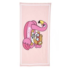 Moschino Pink Flamingo Beach Towel
