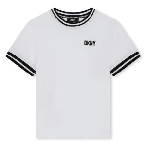 DKNY White SS24 Organic Cotton T-Shirt