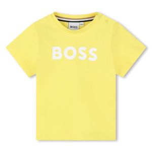 BOSS Baby Boys NS24 Straw Yellow Cotton T-Shirt