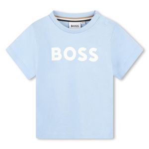 BOSS Baby Boys NS24 Pale Blue Cotton T-Shirt