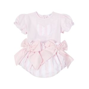 Deolinda Pink Butterfly And Shorts Set