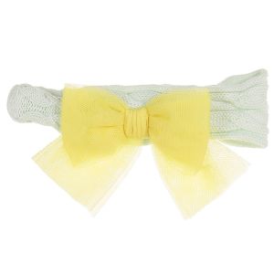 Rahigo Mint Green And Yellow Bow Headband