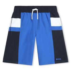 BOSS Boys NS 2024 Blue Colourblock Swim Shorts