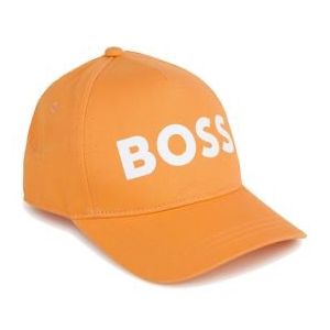 BOSS Older NS 2024 Boys Tangerine Cotton White Logo Cap