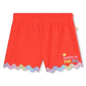 Billieblush Girls Coral Orange Towelling Shorts