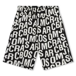 MARC JACOBS SS24 Black &amp; White Logo Bermuda Shorts