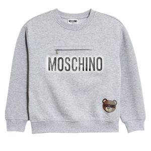 Moschino Kid-Teen Logo Hologram Sweater