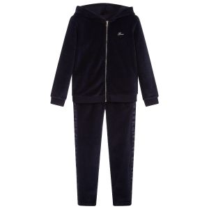 Guess Navy Blue Velour Tracksuit