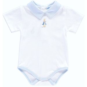 Mini-La-Mode Baby Boys White Body Vest 