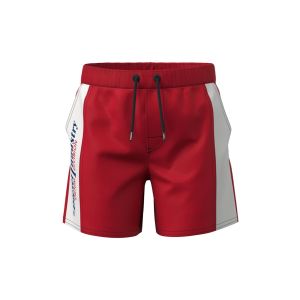 Diesel Diesel Boys Red Swimshorts With Black And White Trim