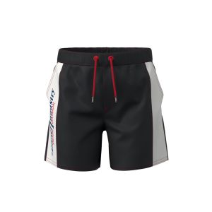 Diesel Diesel Boys Black Swimshorts With Red And White Trim
