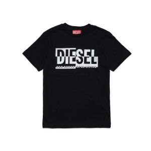 Diesel Black Wave Logo T-Shirt