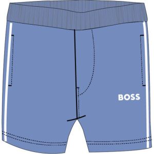  BOSS Baby Boys Pale Blue Cotton Logo Shorts