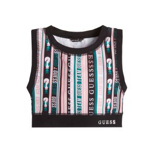 Guess Pink Striped Sports Top