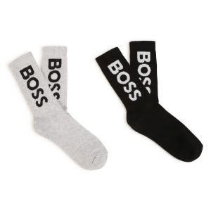 BOSS Black &amp; Grey Socks (2 Pack)