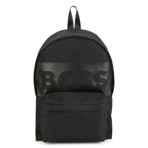 BOSS Boys WS23 Black Canvas Backpack