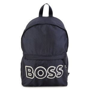 BOSS Boys WS23 Navy Canvas Backpack