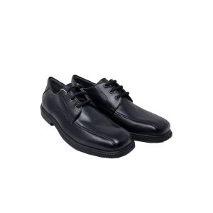 Geox Boys Black "Federico" Lace Up Leather Shoes