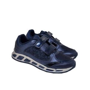 Geox Girls "Shuttle" Navy Blue Trainers With Star Detail