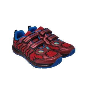 Geox Boys Red And Blue "Android" Led Light Up Trainers