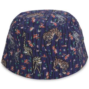 KENZO Girls Tiger Reversible Bamboo Jungle Bucket Hat