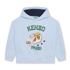 KENZO KIDS  Boys Pale Blue Varsity Tiger Hoodie