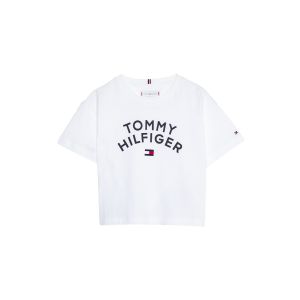 Tommy Hilfiger Girls White Relaxed Fit T-Shirt