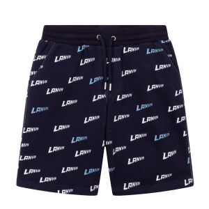 Lanvin Navy Repeat Logo Shorts