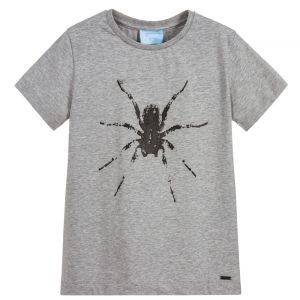 Lanvin Grey Cotton Black Spider T-Shirt
