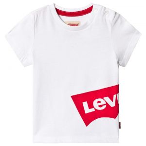 Levi's Baby Boys White Cotton Batsy T-Shirt