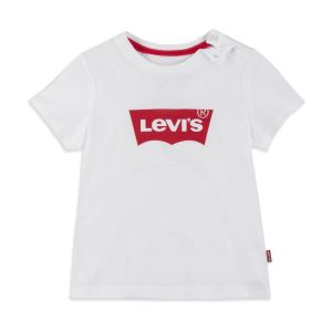 Levi&#039;s Baby Boys White Cotton Logo T-Shirt