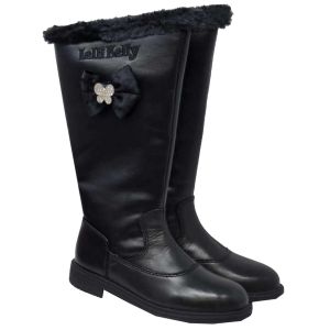 Lelli Kelly Girls Black Leather "Frances" Boots