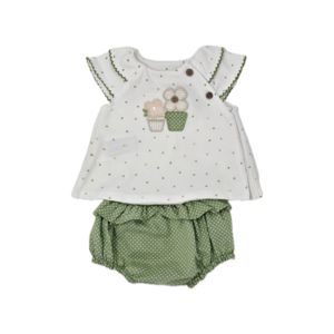 Mayoral Baby Girl Green Short Set