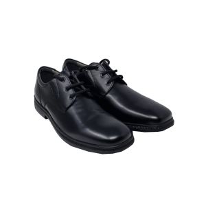 Geox Boys "Federico" Black Leather Lace Up Shoes