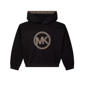 Michael Kors Girls Black Coloured Hooded Sweatshirt