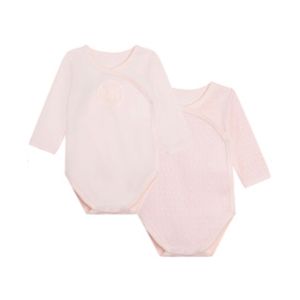 Michael Kors Baby Repeat Logo Pale Pink Long Sleeve Vests