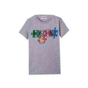 Moschino Kids Grey Puzzle Logo T-shirt
