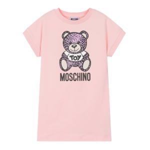 Moschino Pink Leopard Print Dress SS24